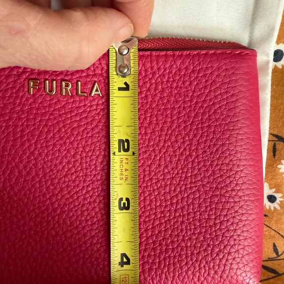 Furla Fuchsia Leather Wristlet - Picture 10 of 11